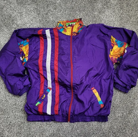 Vertical Active Purple Vintage Windbreaker Size XL(16) - Picture 1 of 12
